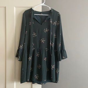 Madewell Silk Neck Tie Dress